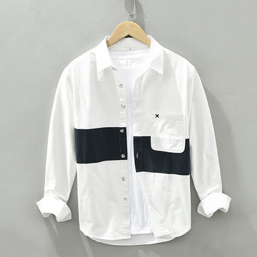 Modern Line Panel Pocket Shirt