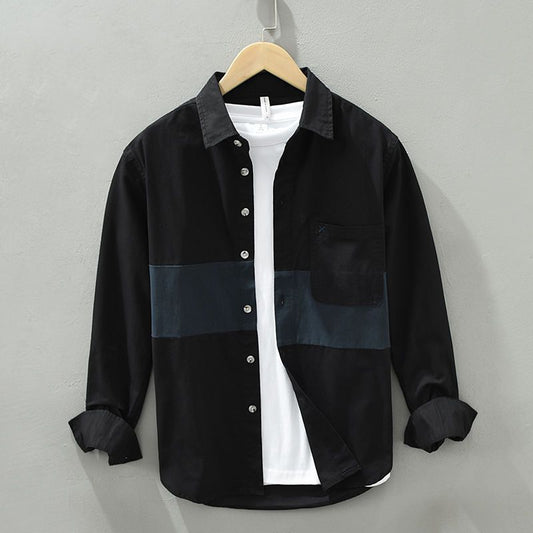 Modern Line Panel Pocket Shirt