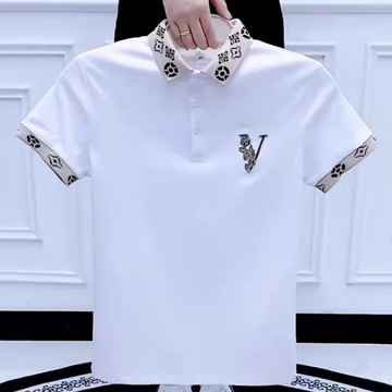 Obsidian Crest Monogram Polo T-Shirt